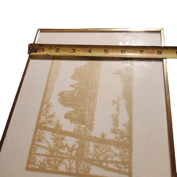 Japanese Woodblock Print By Tsuchiya Koitsu - Arashiyama Series - Framed 10" x 8 - Picture 3 of 12